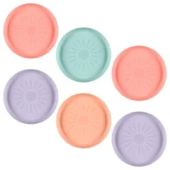 Simply Kids Colour Plates 6pk - Pastel