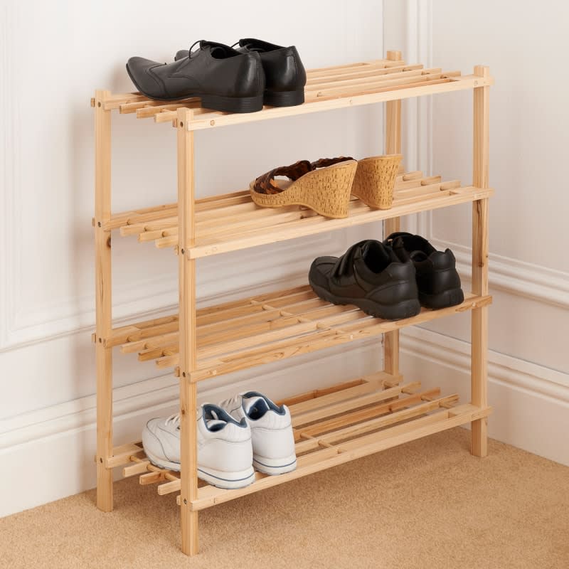 Cheap Warm House Furnish Store -Cheap Warm House Furnish Store 317430 4 Tier wooden shoe rack